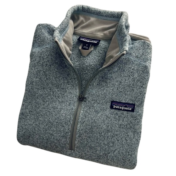 Patagonia 1/4 Zip Better Sweater Pullover Jacket Blue Gray Size Small - Picture 2 of 5